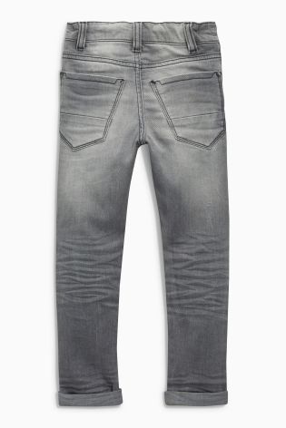 Grey Distressed Super Skinny Jeans (3-16yrs)
